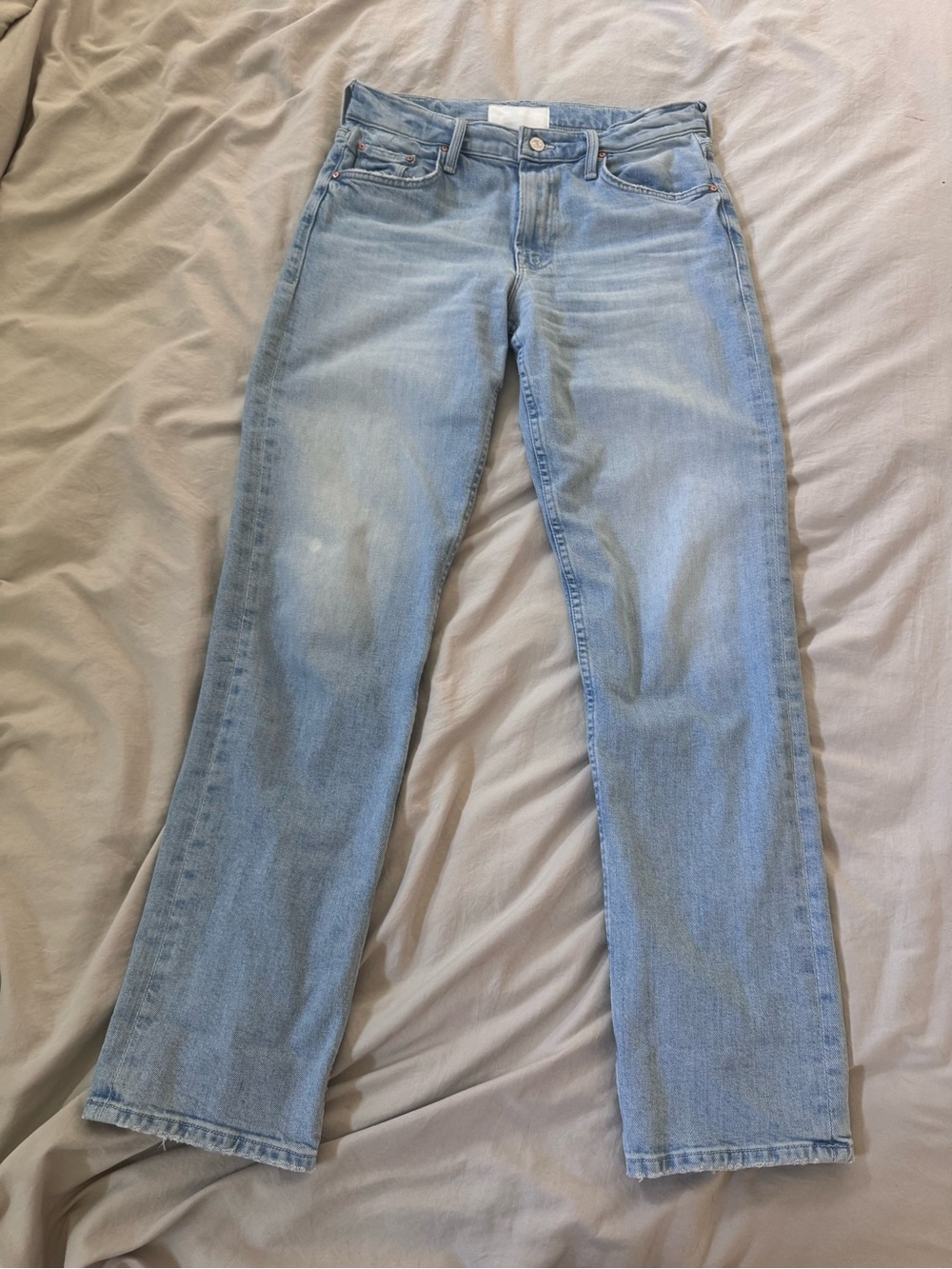 MOTHER Light Wash Straight-Leg Jeans - Picture 3 of 6
